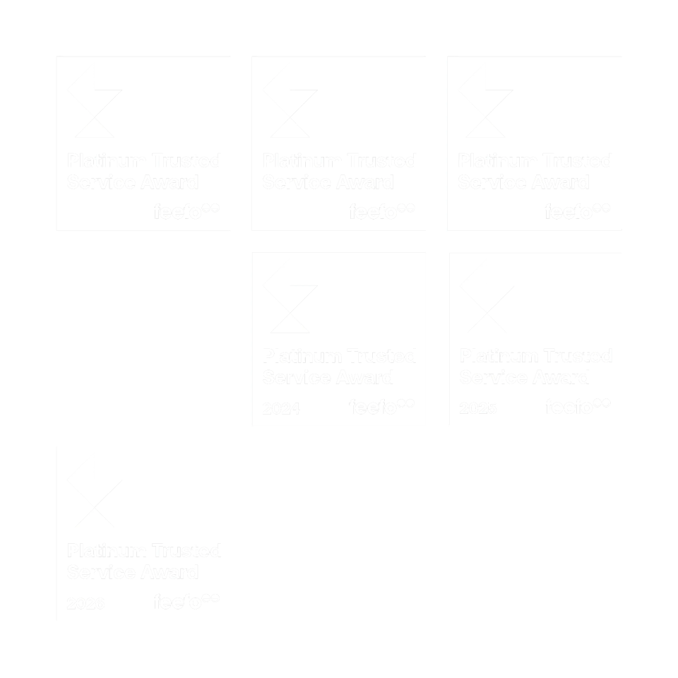 Skillcast - Feefo Platinum Service Award 7 years in a row